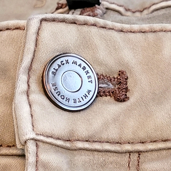 WHBM Jeans | Chevron |  Zipper Hem | Skinny Jeans | White House Black Market - Picture 10 of 16